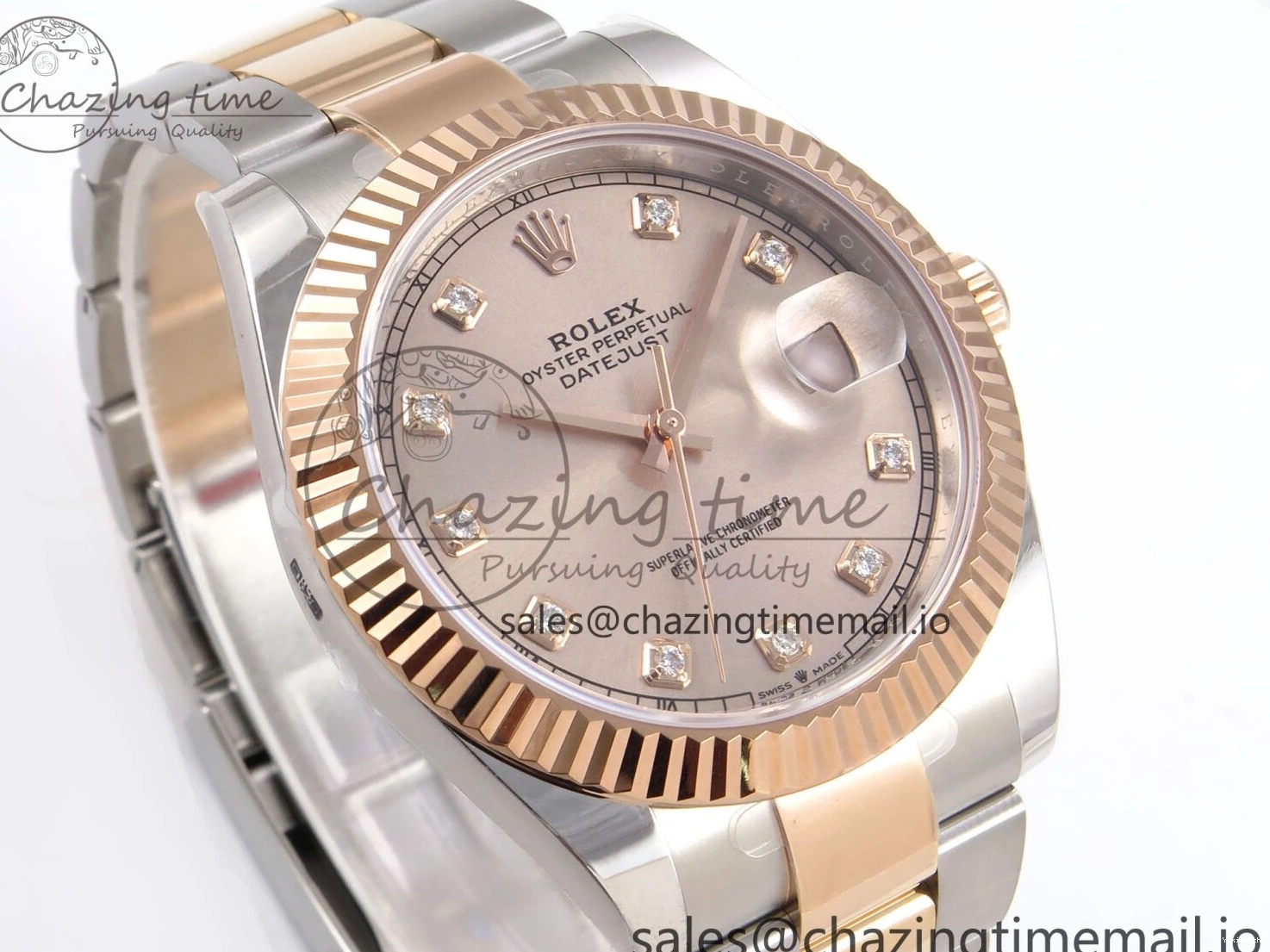 1:1 126331 Bracelet RG 904L DateJust Oyster SH3235（Gain on SS RG 41 Best Edition Steel Weight） Diamonds Dial ARF 0414